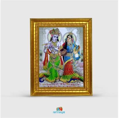 ART NAGRI RADHA KRISHNA JI Religious Frame