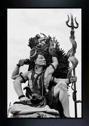 CrowdHall Shiva Photo Frame | Shiva, Sankar, Mahakal Photo (10x13.5In) Religious Frame