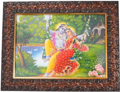 Dharmikk Radhakrishn Bhagwan | Hindu Bhagwan Devi Devta Photo Frame Religious Frame