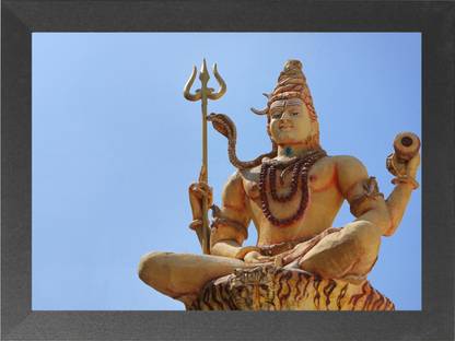 Nuoshopping Mahadev/Mahakal/Har Har Mahadev/Shiv Guru/Devo Ke Dev Mahadev/Bhole Baba Religious Frame