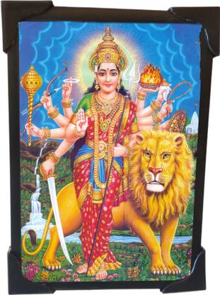Riyashree Durgai Amman Photo frame 6 x4 small size Religious Frame