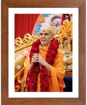 HitechMart Swami Narayan Founder of Swaminarayan Sampraday Photo Frame Religious Frame