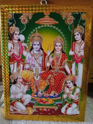 GEJUFF Ram Sita Laxman Hanuman Murti – The Epic Ramayan in One Idol Religious Frame