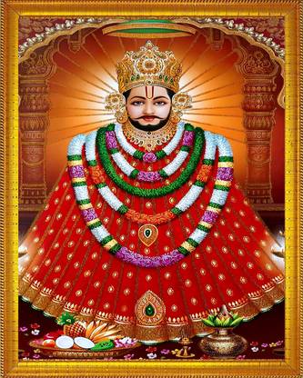 Darsh Craft Khatu Shyam Ji/ Khatu Naresh/ Shyam Baba Photo Frame PB1757 Religious Frame