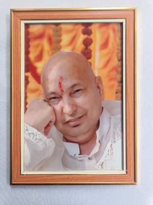 LAXMI STORE Chattarpur Guruji Photo Frame Religious Frame