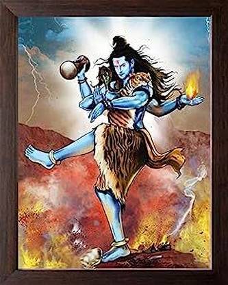 ABI groups shiva Rudra Thandavam 13*10 inches Religious Frame