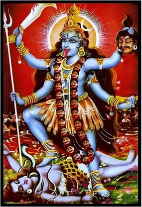 LAXMIMD Kalika mata ji Religious Frame