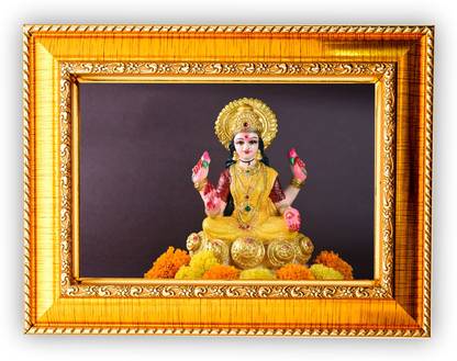 Nuoshopping Lakshmi Ganesh , dhanteras, Diwali Pooja, Dhanteras, Religious frame (A4) Religious Frame