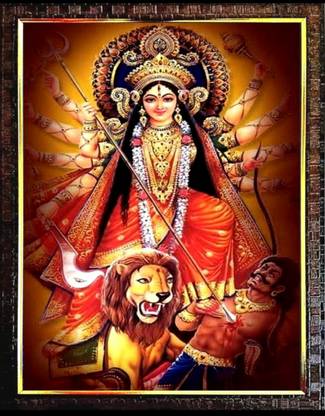 ridhi collection Shera mata Religious Frame