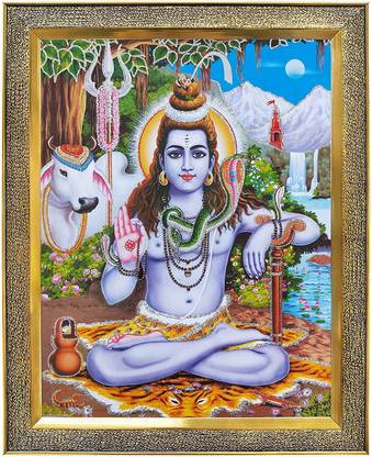koshtak Lord Shiva/Shiv/shankar/bholenath ji with Nandi Bail Religious Frame