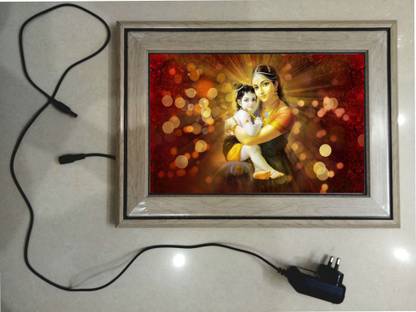 anshul internet point KRISHNA WITH YASHODA MAA FRAME 15.5 inch LED PHOTO FRAME
