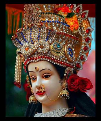 Tanish Arts LORD MAA DURGA JI Religious Frame