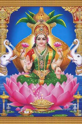 NDFRAME Kuber Lakshmi Kubera Lakshmi Kuber Laxmi photo frame Religious Frame