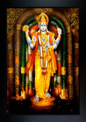 CrowdHall Guruvayurappan Photo Frame ( 10x13.5IN ) Religious Frame