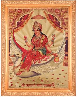 BM Traders Shree Brahmani Mata Religious Frame