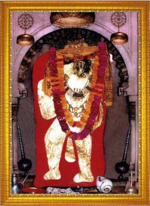 Framewave Mehndipur Balaji Ji Full HD Photo Frame / Hanuman Photo Frame / 5" × 7" Religious Frame