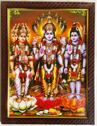 TTD STORE TRIMURTHULU 9*12 Religious Frame