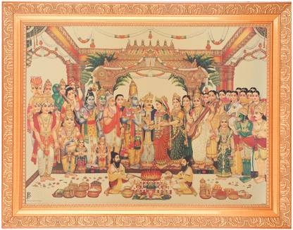 BM Traders Srinivasa Padmavathi Kalyanam Religious Frame
