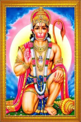 जॉग क्राफ्ट हनुमान जी फोटो फ्रेम, बजरंग बलि फोटो रिलीजियस फ्रेम