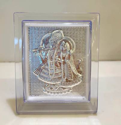 candrin RADHA KRISHNA Silver Foil Religious Frame