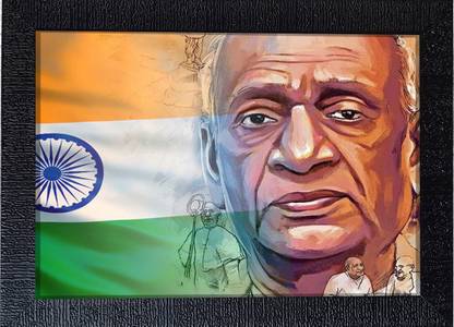 The Vip |Sardar Vallabhbhai Patel Photo Frame | 210 x 297 mm | Religious Frame