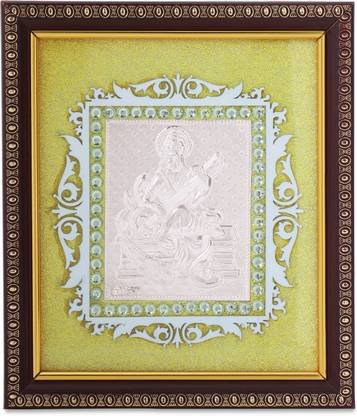 Osasbazaar Osasbazaar Pure Silver Saraswati ji Religious Frame