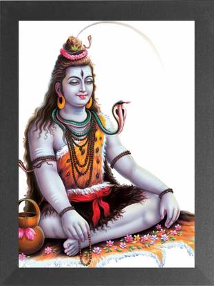 Nuoshopping Mahadev/Mahakal/Har Har Mahadev/Shiv Guru/Devo Ke Dev Mahadev/Bhole Baba Religious Frame