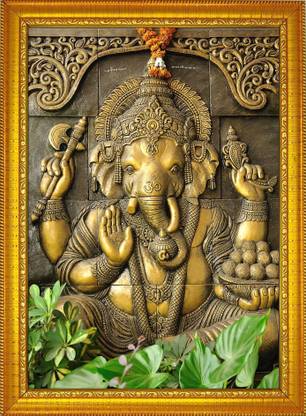 FRIZZY ARTS Ganesh ji Religious Frame