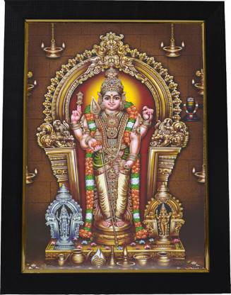 101Temples Lord Karthikeya Murugan Photo Frame Religious Frame