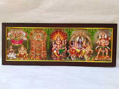 TTD STORE FIVE GOD PHOTO 1 Religious Frame