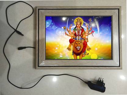 ANSHUL INTERNET 49 SHERAWALI MATA FRAME 15.5 inch WALL HANGING