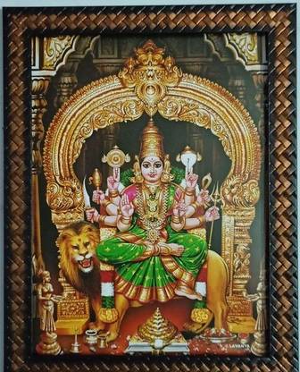 VGS MARKETINGS Sri Vijaya Durga Devi Religious Frame