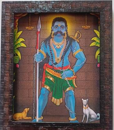 VGS MARKETINGS Sri Sangili Karuppar Religious Frame