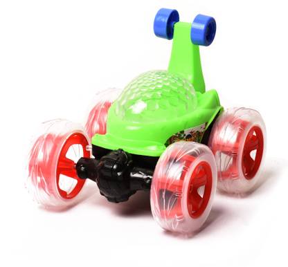 Braintastic Dino World Remote Control Acrobatic 360 Degree Stunt RC Car Light Music Toys
