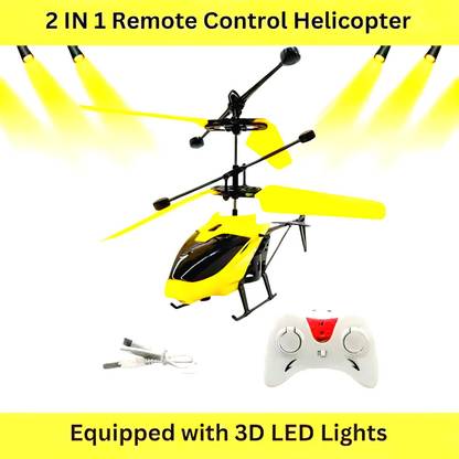 RavAry Rechargeable Helicopter with Remote Control and Hand Sensor Toy for kids