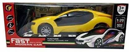 PLANET Presents Remote Control Fast Modern Racing Car with 3D Light Pack of 1