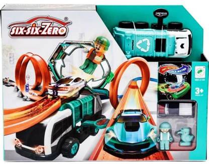 SHARNGA Six Six Zero Stunt Racing Track Loop Set The Dark Twister Track Toy Set