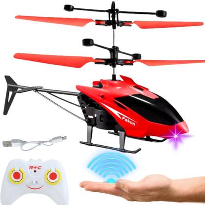 JOYWHIZ RC Helicopter with Hand Gravity Sensor, Flying Toy with 3D Light & Safety Sensor