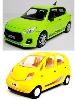 Mukku Magic All New Swrift & Tata Nano Car Combo Toys for Boys & Girl Pull Back Model Car