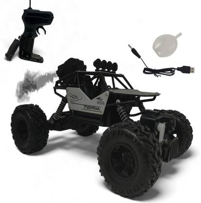Aavkar creation Rock Car 4x4 Strip Sliver For kids With Fully Remote Control And Mist Smoke