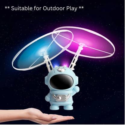 Raregets New Flying Astronaut, Induction Aircraft, USB Rechargeable, Hand Control- 12 cm