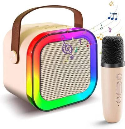 Xcillince Toys Wireless Karaoke Mic Speaker with RGB 5 W Bluetooth Speaker