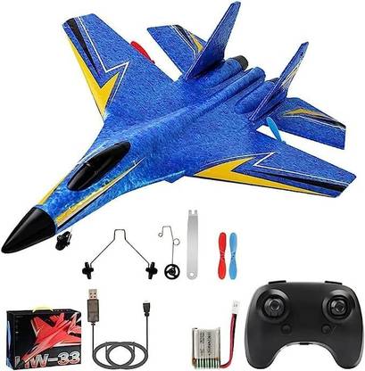 Aastha HW-33 RC Airplane, 2.4GHhz 2 Channel Remote Contorl Plane with Gyro Night Lights