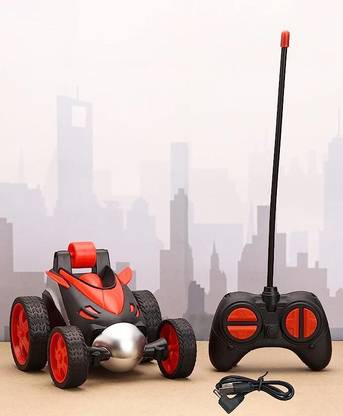 KTTRADEERS Rechargeable Twist & Turn High Speed RC Stunt Car Toy, 360° Degree Rotating