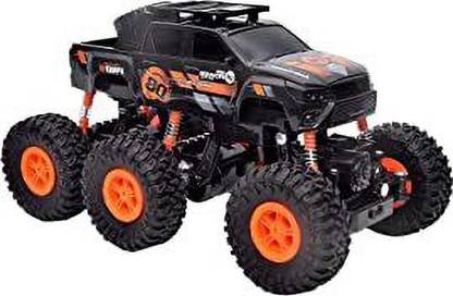 Nirmal Sales Classic 6 Wheels 2.4GHz High Speed 4WD Remote Control Rock Crawler Car (orange)