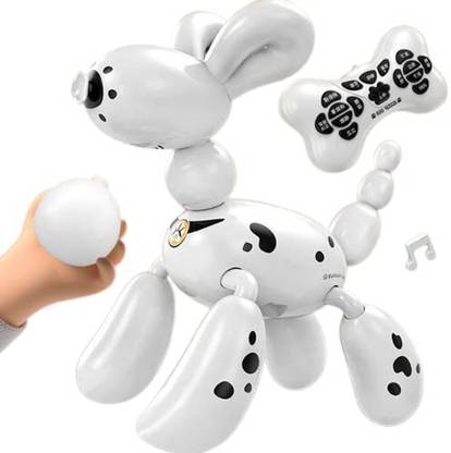 Aastha 2.4G Intelligent Programming Balloon Dog Voice Control Cute Smart Stunt RC Dog