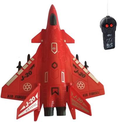 IndusBay 2 Channel Remote Control RC Army Fighter Jet Airbus Military Aircraft