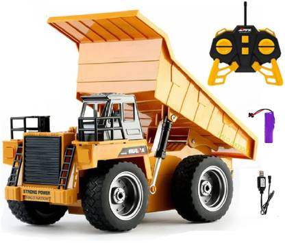 HALO NATION 6Channel Remote Control Dumper Truck with 27MHz Remote Rechargable RC Dump Truck