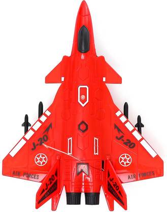 Cambly RC Running/Moving Fighter Jet Airplane Toy with Light for Kids