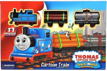 Kids Mandi Thomas Toy Train Track Set with Sound and Light